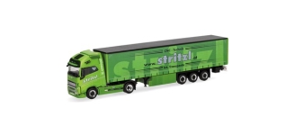 Herpa 320108 - H0 - Volvo Gardinenplanen-Sattelzug GL XL Stritzl